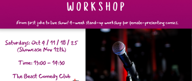 Event-Image for 'Beginners Female Presenting Stand-Up Comedy Workshop'