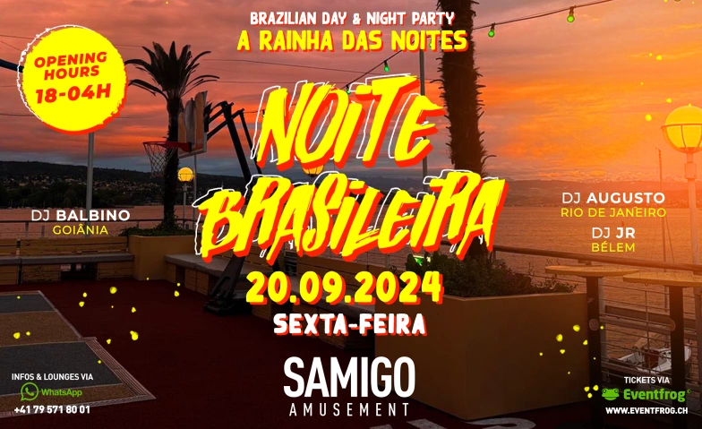 NOITE BRASILEIRA @ SAMIGO Samigo Amusement, Mythenquai 59, 8002 Zürich Billets