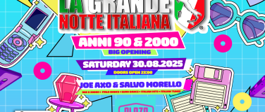 Event-Image for 'La Grande Notte Italiana ANNI 90/2000 Edition @ Plaza Zürich'