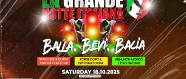 Event-Image for 'La Grande Notte Italiana BALLA, BEVI, BACIA @ MascotteZürich'