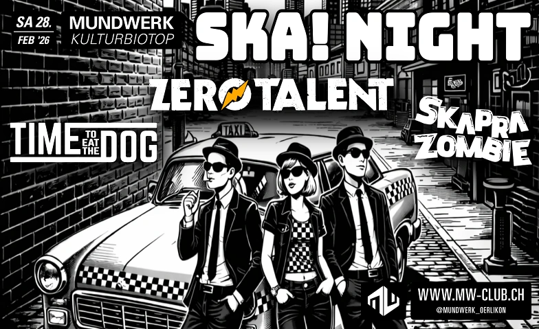 SKA Night @ Mundwerk Mundwerk Kulturbiotop, Z&uuml;rich Tickets