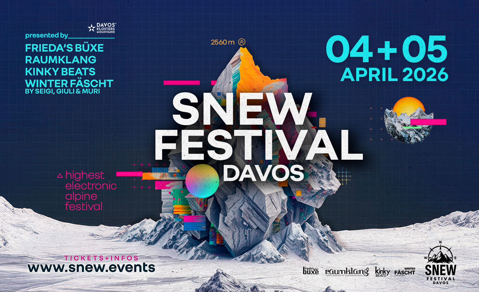 SNEW FESTIVAL Davos - Samstag 04.04.2026 Billets