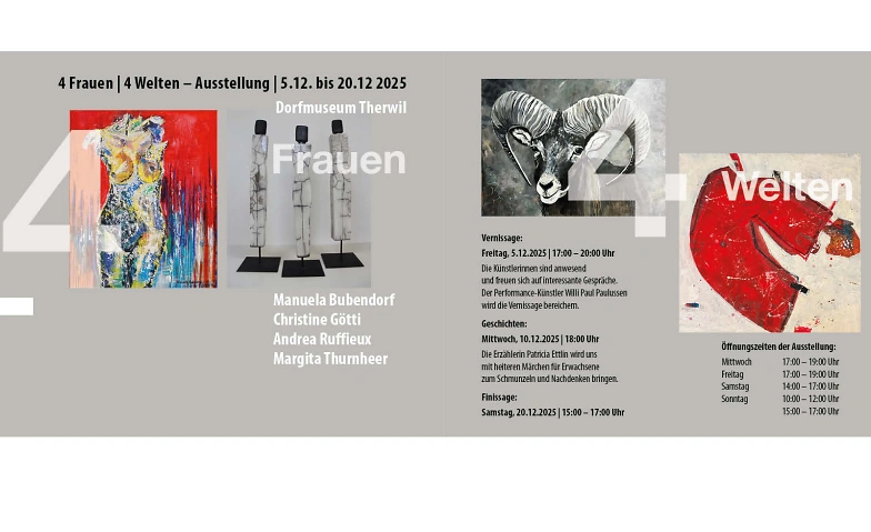 Event-Image for 'Ausstellung "4 Frauen 4 Welten" vom 05.12. bis 20.12.2025'