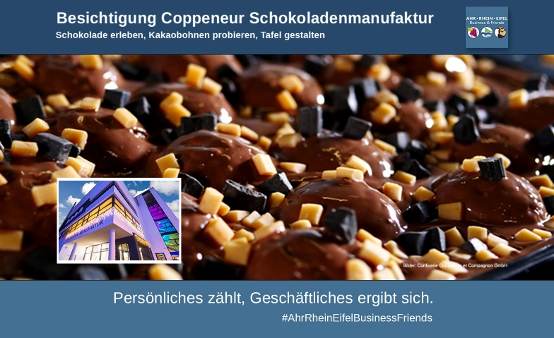 Besichtigung Coppeneur Schokoladenmanufaktur Coppeneur - Confiserie Coppeneur et Compagnon GmbH, Gewerbepark Dachsberg 1, 53604 Bad Honnef Tickets