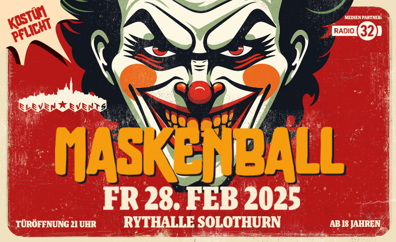 MASKENBALL ::: FREITAG 28.2.25 ${singleEventLocation} Billets