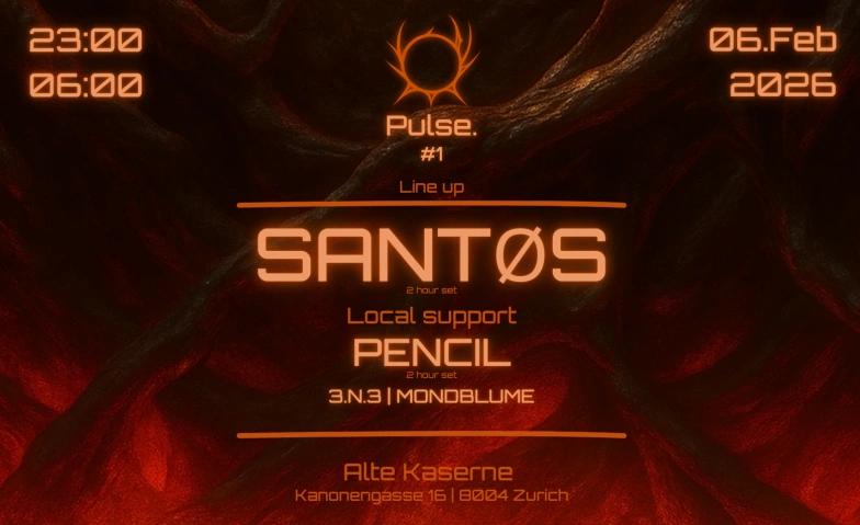 Event-Image for 'Pulse. Rave #1 w/SANT&Oslash;S'