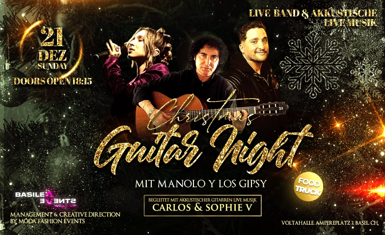 Christmas Guitar Night – Live in Basel! Voltahalle, Ampèreplatz 2, 4056 Basel Tickets