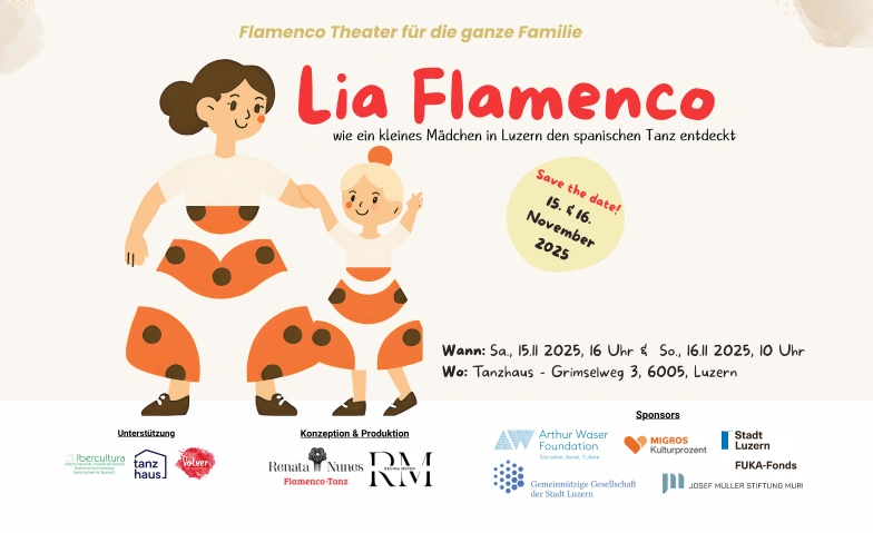Lia Flamenco, Flamenco Theater für die ganze Familie Tanzhaus Luzern, Grimselweg 3, 6005 Luzern Tickets