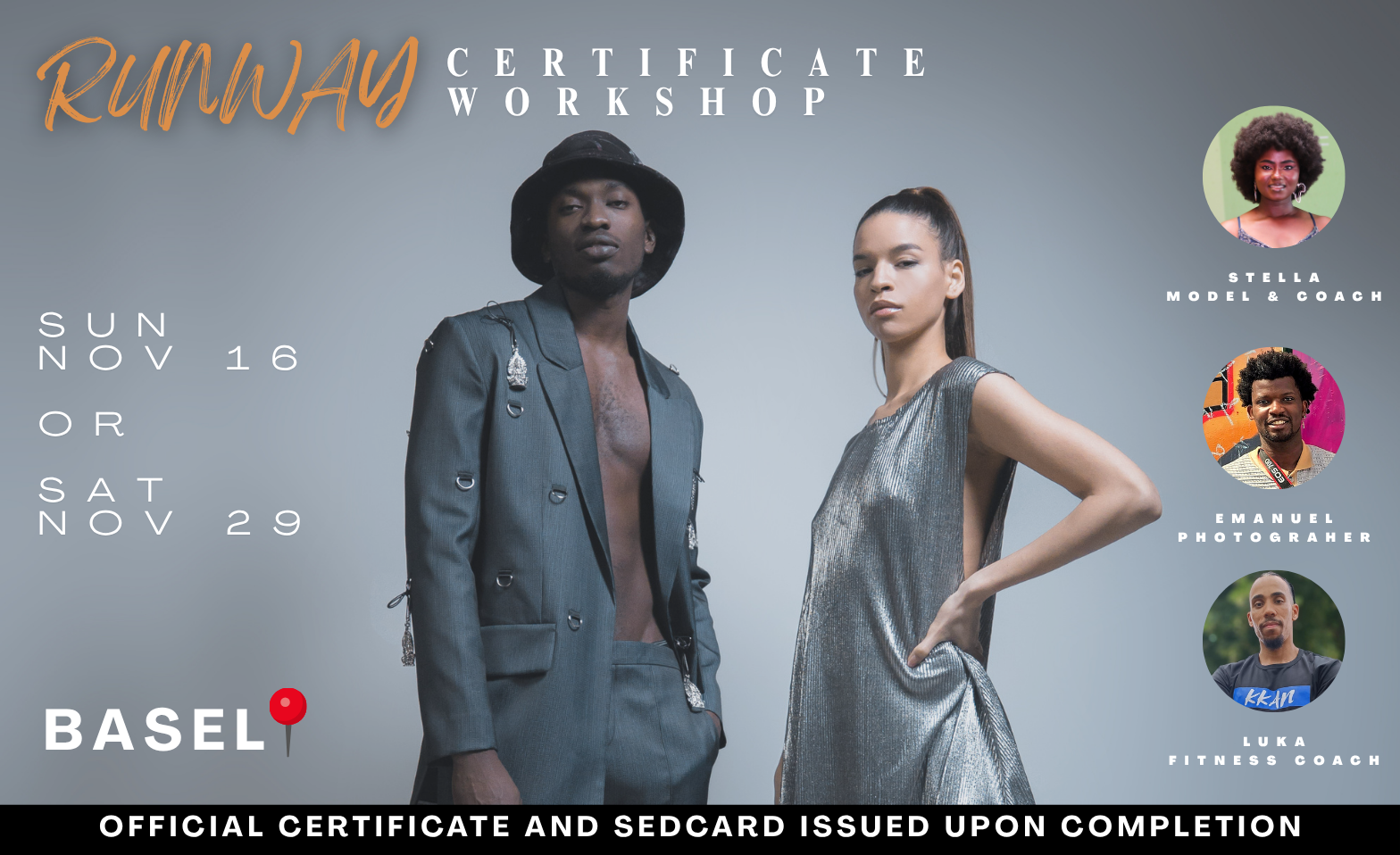 Event-Image for 'Fashion Runway & Catwalk Certificate Workshop'