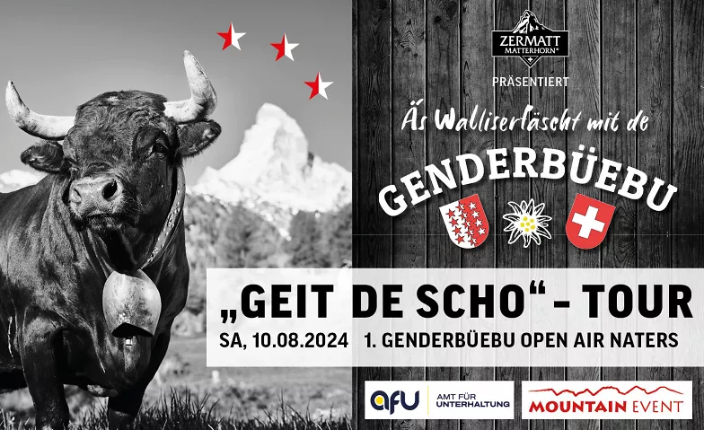 1. Genderbüebu Open Air Naters Festwiese Stapfen, Naters, Furkastrasse 100, 3904 Naters Tickets