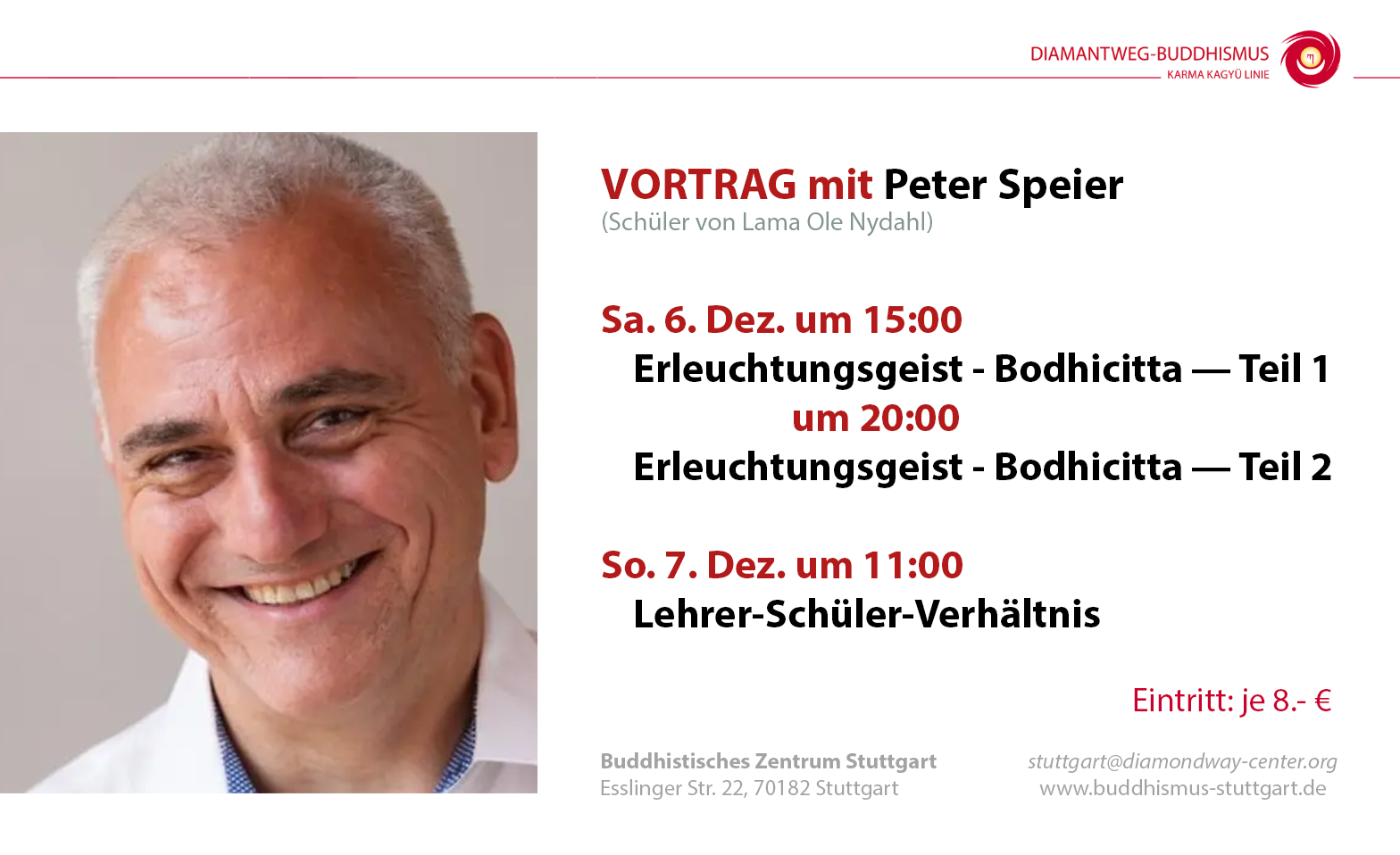 Vortr&auml;ge mit Peter Speier Tickets