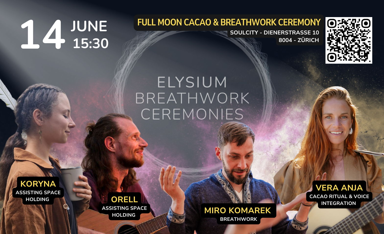 14.6 Full Moon Cacao &amp; Breathwork Ceremony Tickets