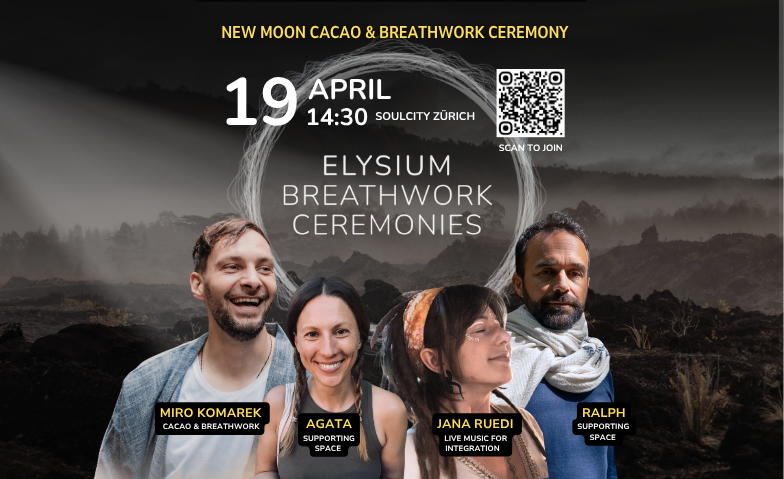 Elysium New Moon Cacao & Breathwork Journey VITALITY & FOCUS