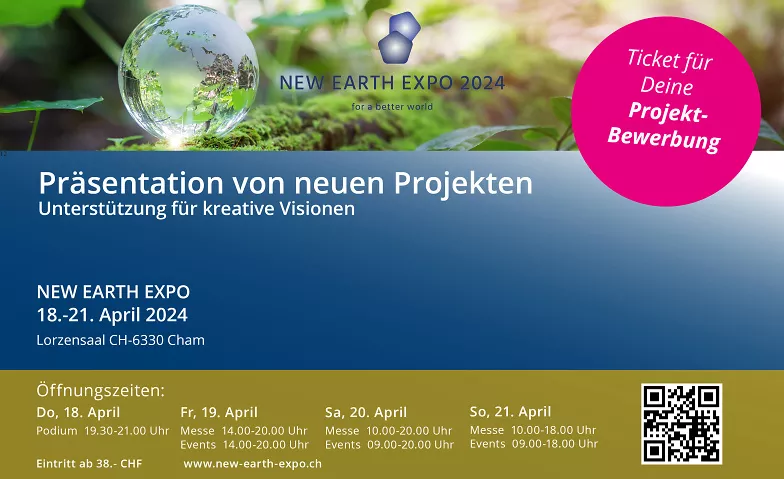 Präsentation von neuen Projekten  - New Earth Expo 2024 Online-Event Tickets
