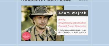Event-Image for 'ROZMOWY ZURYSKIE "Natura. Czy potrzebny jest człowiek?"'