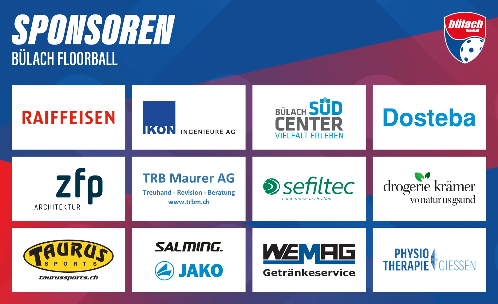 Sponsoring-Logo von Herren 1. Liga: Bülach Floorball vs. Red Devils March-Höfe Event
