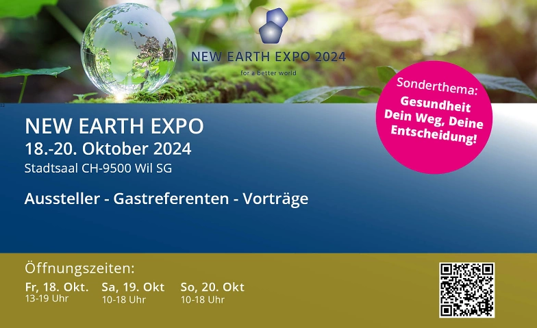 New Earth Expo Stadtsaal Wil SG ${singleEventLocation} Tickets