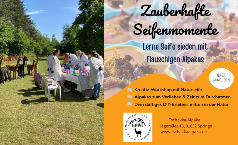 Seifen sieden mit flauschigen Alpakas Billets