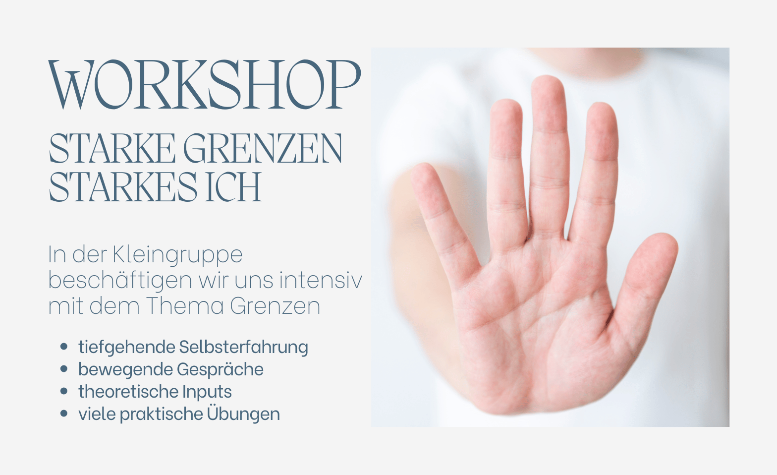 WORKSHOP: Starke Grenzen, starkes Ich ${singleEventLocation} Tickets