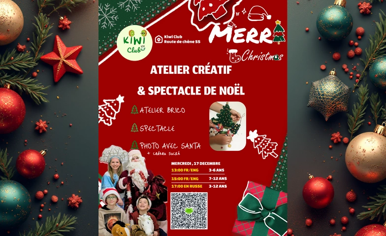 Atelier et spectacle de No&euml;l (en russe) 17:00-18:30 3-12 ans Tickets