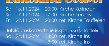 Event-Image for 'Lakeland Gospel - Konzert Kirche Kallnach'