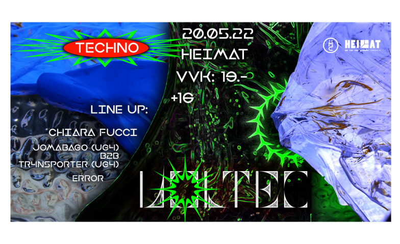 Voltec  -  Techno / House im HEIMAT Heimat, Erlenstrasse 59, 4058 Basel Tickets