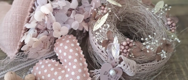 Event-Image for 'Holzbrett mit Sisalkr&auml;nzli, Teelichter & Stoffherzen'