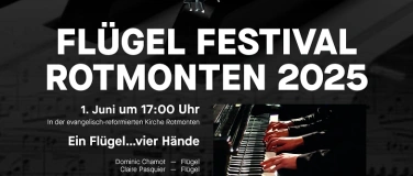 Event-Image for 'EIN FLÜGEL, VIER HÄNDE  Sonntag 1. Juni, 17.00 Uhr  Domini'