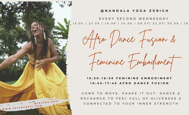 Event-Image for 'AFRO DANCE FUSION & FEMININE EMBODIMENT JEDEN 2.MITTWOCH'