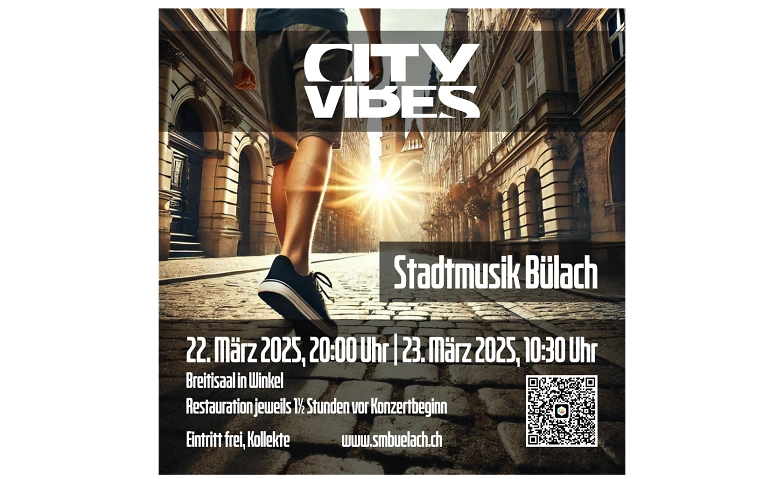 Stadtmusik B&uuml;lach; Fr&uuml;hlingskonzert &quot;City Vibes&quot; Billets