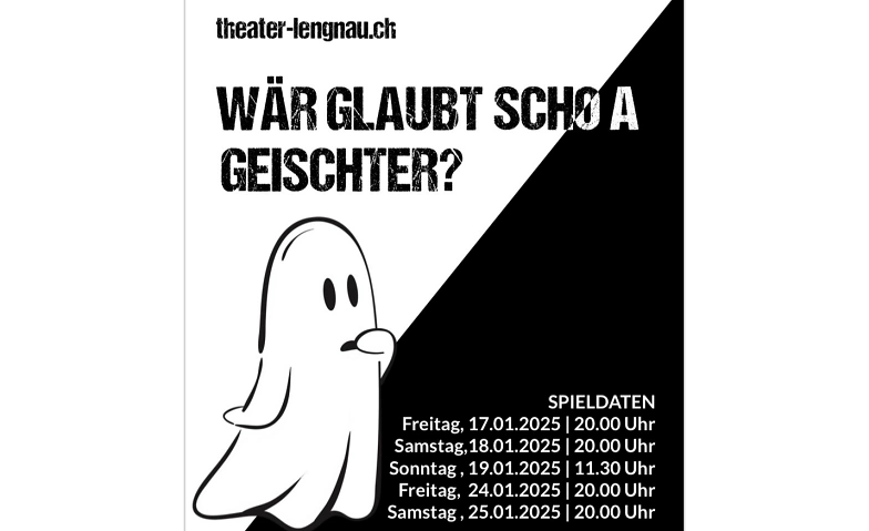 Event-Image for 'Theater Lengnau - Wär glaubt scho a Geister?'