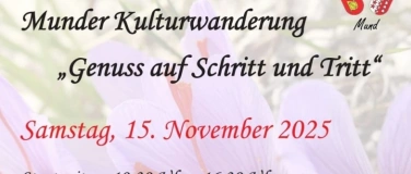 Event-Image for 'Munder Kultur Wandrig - Genuss auf Schritt und Tritt'