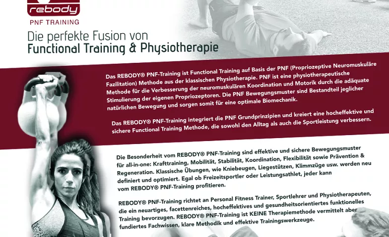 REBODY® PNF-Training  Advanced "Trainingsprogressionen für.. SanoGym, Johannesstraße 58A, 70176 Stuttgart Billets