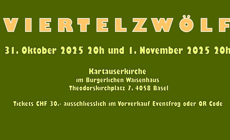 VIERTELZW&Ouml;LF Tickets