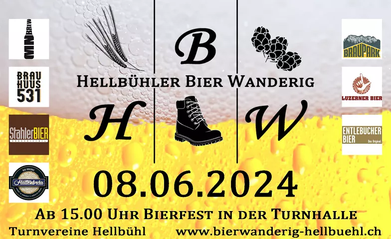 Hellbühler Bierwanderig 2024 Turnhalle Hellbühl, Rotbachweg 7, 6016 Hellbühl Tickets