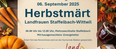 Event-Image for 'Herbstmärt der Landfrauen Staffelbach-Wittwil'