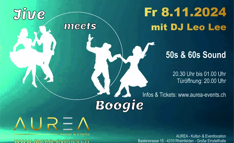 Jive meets Boogie - 50s & 60s Sound 8.11.2024 AUREA, Baslerstrasse 15, 4310 Rheinfelden Tickets