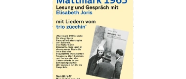 Event-Image for 'Mattmark 1965, Lesung und Gespr&auml;ch mit Elisabeth Joris'