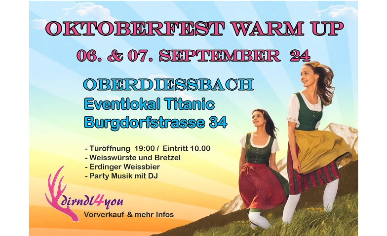 Oktoberfest Warm Up ${singleEventLocation} Billets