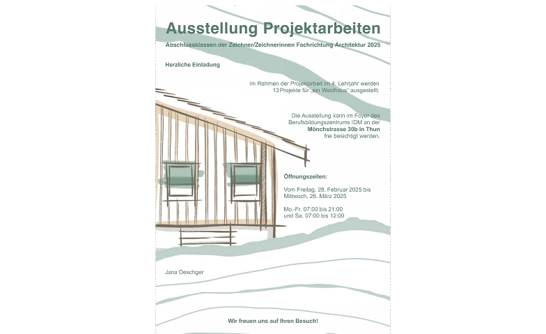 Ausstellung Projektarbeiten Billets