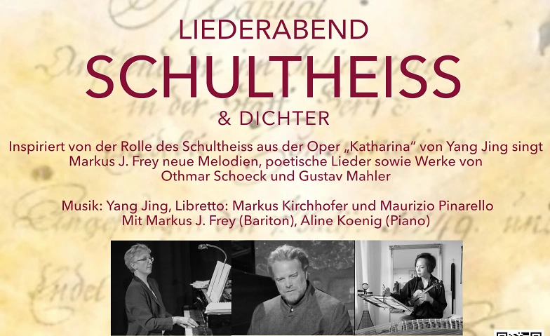 Schultheiss und Dichter - Ein Liederabend Billets