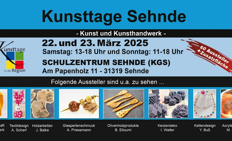 Kunsttage Sehnde 2025 Billets