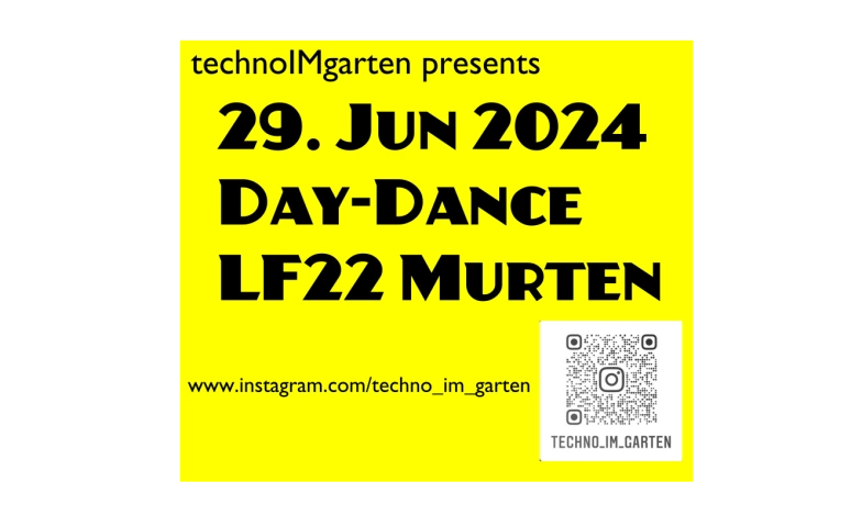 Event-Image for 'technoIMgarten - tanzAMtag'