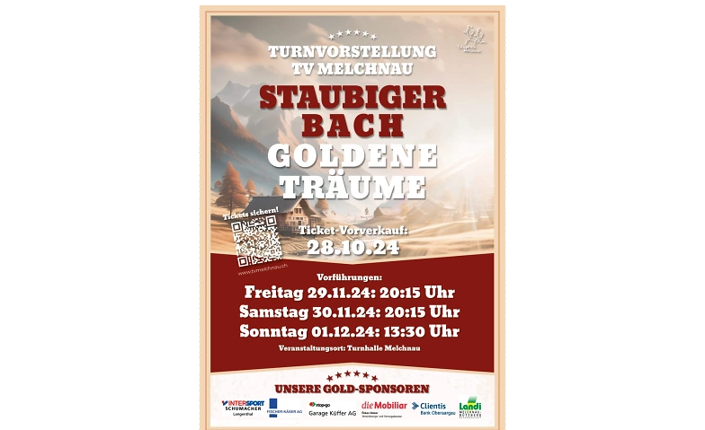 Turnvorstellung 2024: Staubiger Bach - goldene Tr&auml;ume ${singleEventLocation} Tickets