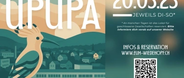 Event-Image for 'Pop-Up UPUPA @Dachterrasse zum Wiedehopf'