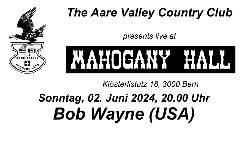 Event-Image for 'Aare Valley Country Club presents: Bob Wayne'