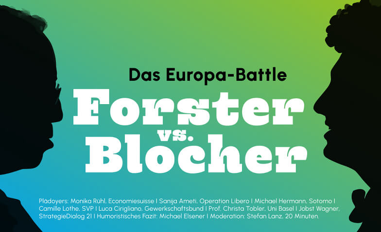 Das Europa-Battle: Nicola Forster vs. Christoph Blocher Kraftwerk Selnau, Selnaustrasse 25, 8001 Zürich Tickets