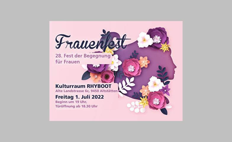 Frauenfest 2022 Kulturraum Rhyboot, Altstätten Tickets