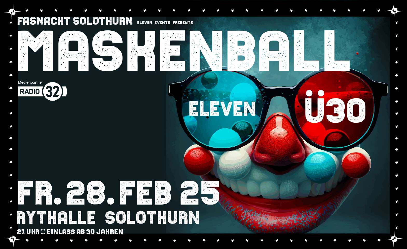 &Uuml;30 ELEVEN Kost&uuml;mparty ${singleEventLocation} Billets