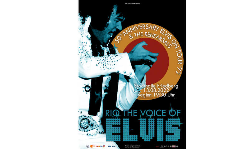 "50th Anniversary Elvis on Tour"- RIO THE VOICE OF ELVIS Stadhalle Friedberg, Elvis-Presley-Platz 1, 61231 Bad Nauheim Tickets